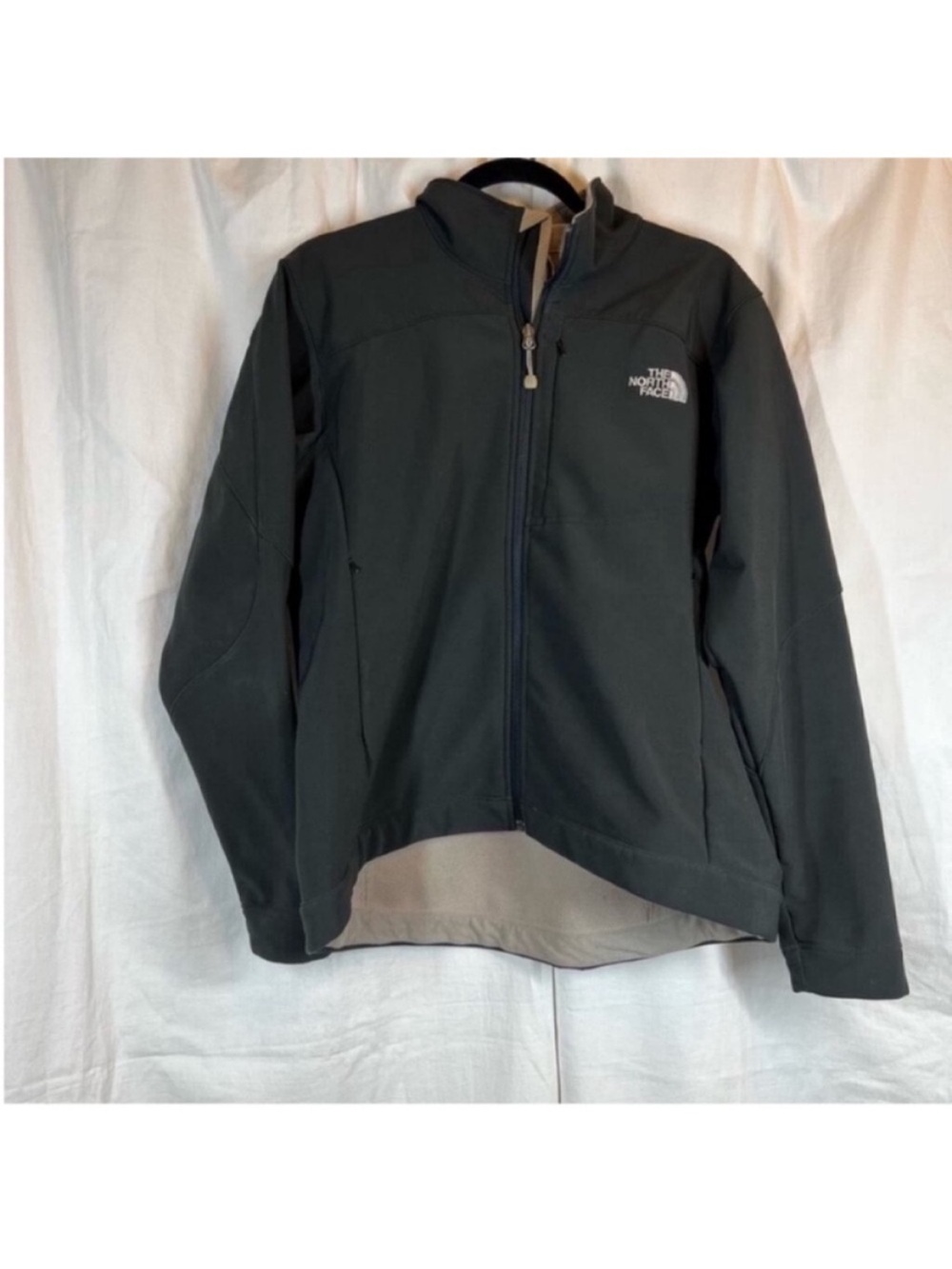 The north face apex bionic softshell windfall front zip jacket